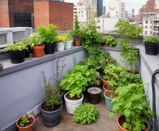 rooftop small space garden