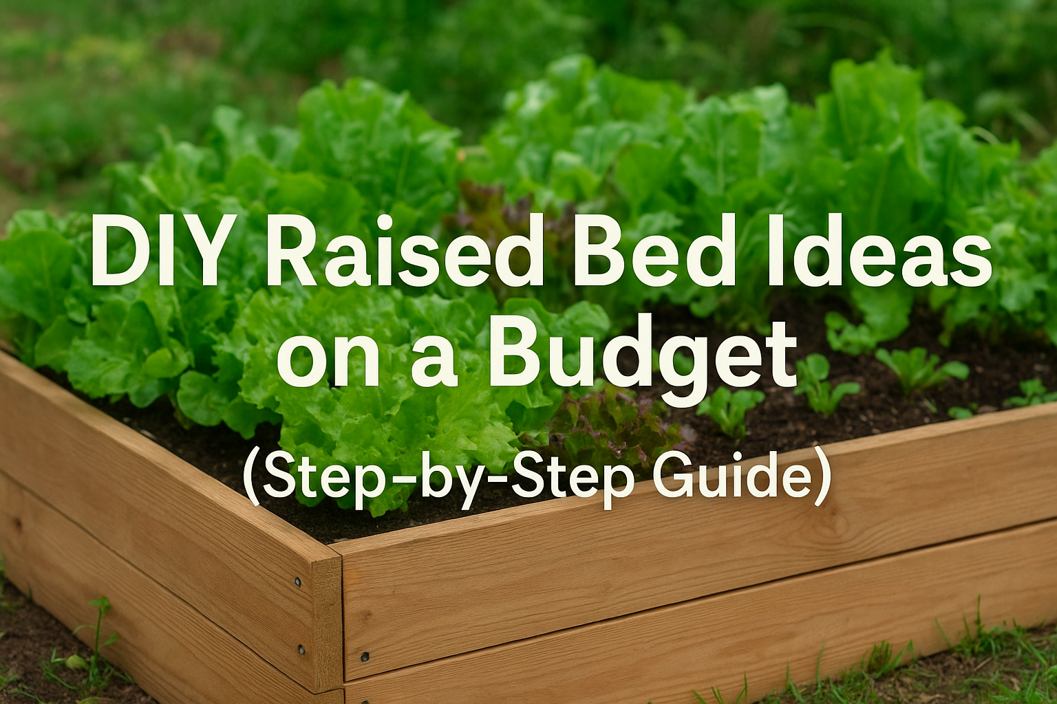 DIY raised garden beds made from affordable materials - step-by-step tutorial.